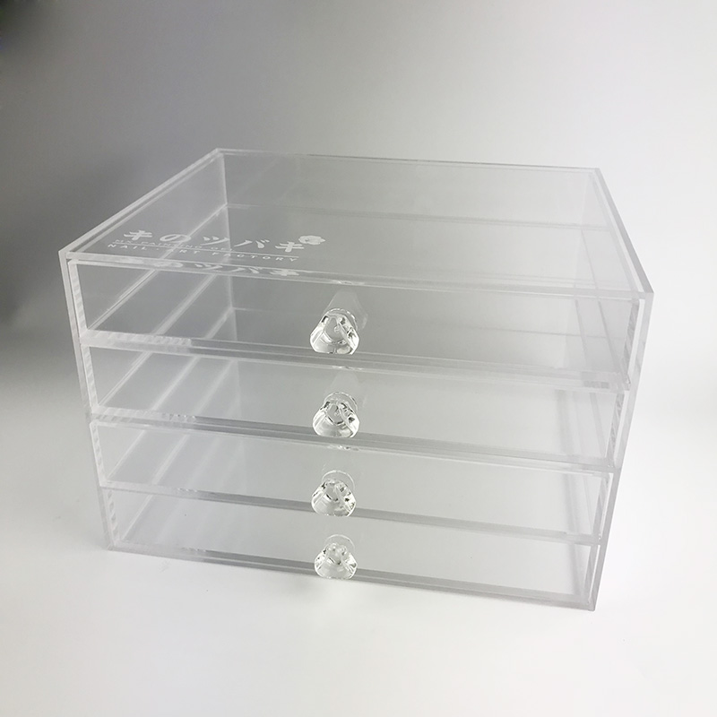 4 drawer acrylic cosmetics organizer