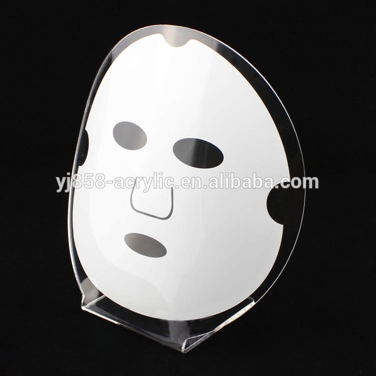 acrylic clear facial mask display rack